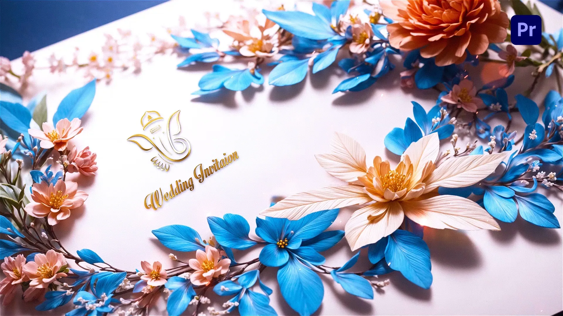 Innovative 3D Floral Design Hindu Wedding Invitation Slideshow